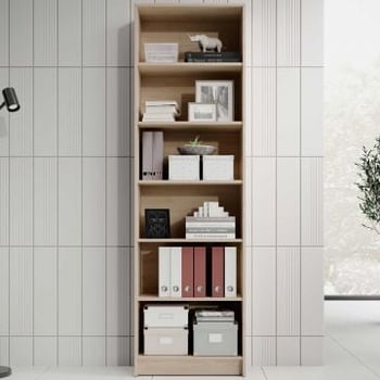Boekenkast Viviane 60x202cm - eik
