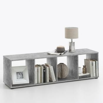 Opbergrek Mega 4 vakken - beton