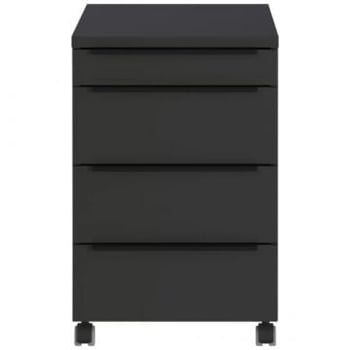 Ladekast met wielen Hermoso | 42 x 60 x 63 cm | Antraciet