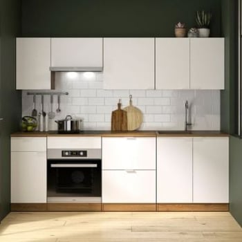 Keukenset Eden | Toestellen niet inbegrepen | Helvezia Oak-design