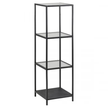 Rek Dover 37cm, 3 legplanken - zwart
