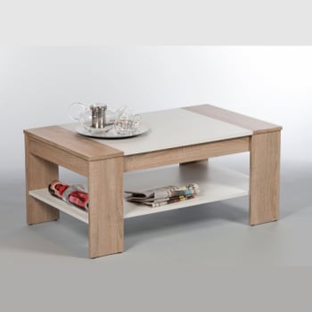 Salontafel Phinney 100x60 - eik/wit
