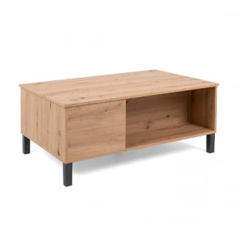 Salontafel Comas 103x67 met 1 deur - eik