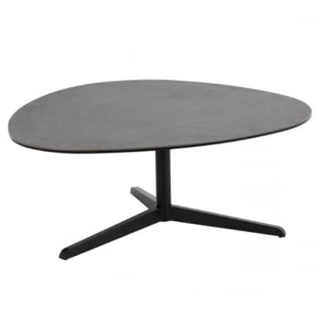 Salontafel Bartos 100x95 keramiek - zwart