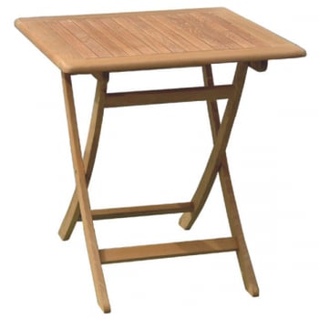 Tuintafel Dorset | 70 x 70 x 75 cm | Opklapbaar | Teakhout