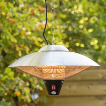 Terrasverwarmer Sirco 60cm - zilver