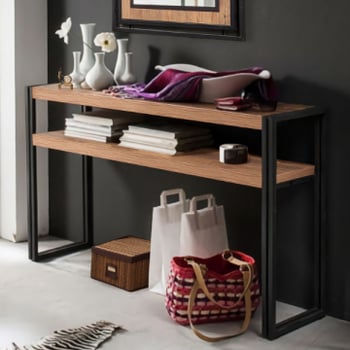 Sidetable Barbara-Atlantische pijnboom/zwart