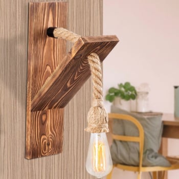 Lustro Wandlamp | Dennenboom 11x21 cm | IP20 Hout