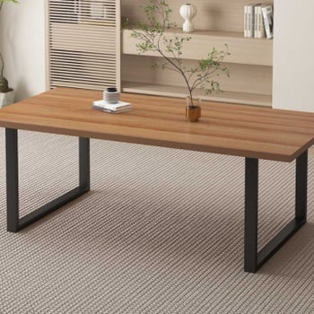 Alexander 200 cm Tafel | Oud Eiken/Metalen Poten | MDF Bovenblad