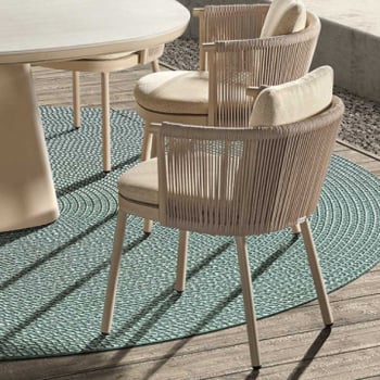Tuinstoel Mendoza | 59 x 55 x 72 cm | Rope Beige-design