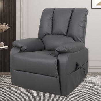 Relaxfauteuil Osaka met opstahulp | elektrisch verstelbaar | donkergrijs