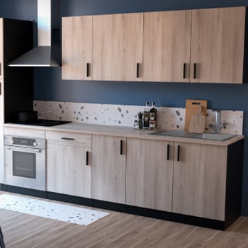 Keukenset Romanie 260cm | Exclusief toestellen | Kronberg eik