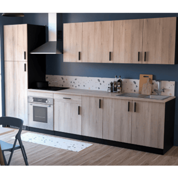 Keukenset Romanie 320cm | Exclusief toestellen | Kronberg eik