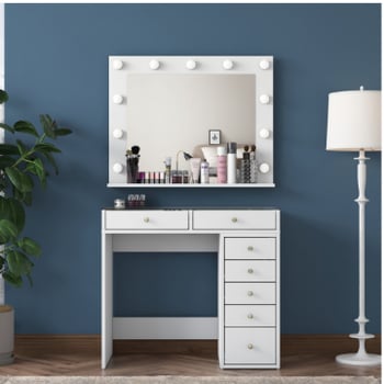 BJ117 - 2788 Make-uptafel | 100% MELAMINE | Wit