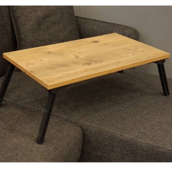 Laptoptafel Vella | 35 x 60 x 24,5 cm | Kleur: Atlantic Pine Black