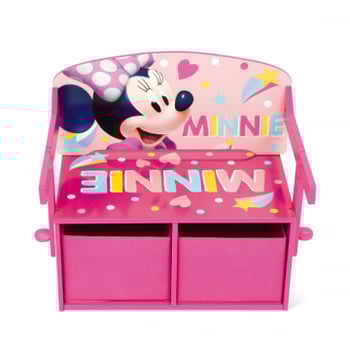 Omvormbare zitbank Minnie Mouse - 44x60x70 cm - Roze/spaanplaat 