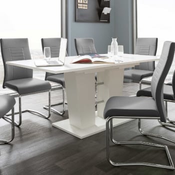 Uitschuifbare eettafel Breda 4 à 6 personen - wit