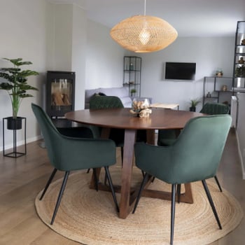 Natuurlijk gevlochten jute vloerkleed - Bombay | 180cm.