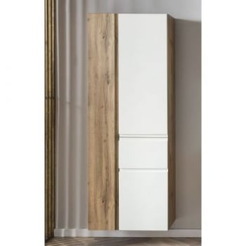 Kolomkast Varese | 65 x 35 x 180 cm | Wit
