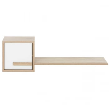 Wandrek Alto 1 deur - sonoma eik/wit