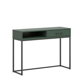 Make-uptafel Lisanne 107cm 1 lade - donkergroen 