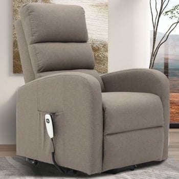 Relaxfauteuil Bruges met opstahulp | elektrisch verstelbaar | taupe 