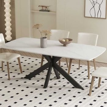Eettafel Apollo | 180 x 90 x 76 cm | Stenen design