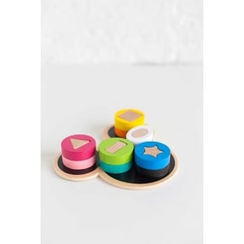 Houten vormenpuzzel