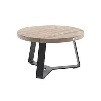 Tuintafel Margarite Ø70 - zwart/teak