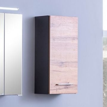 Hangkast Pares 30cm 1 deur - grafiet/wotan eik