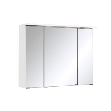Spiegelkast Bobbi 80cm model 1 3 deuren & ledverlichting - wit