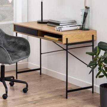 Bureau Angèle 110cm 1 deur - wilde eik 