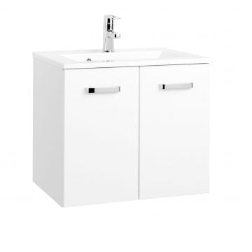 Wastafelmeubel Bobbi 70cm 2 deuren - wit