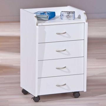 Ladeblok Podence met 4 lades - wit 