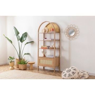 Boekenrek Woody Fashion - 75x40x182cm 