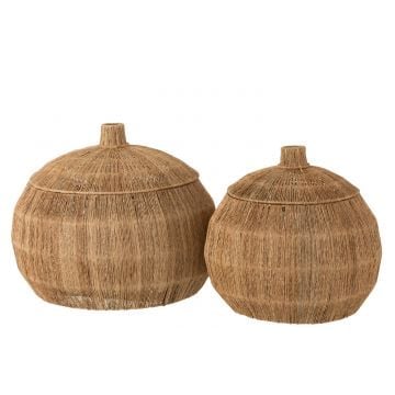 Set 2 manden dantya bal jute naturel