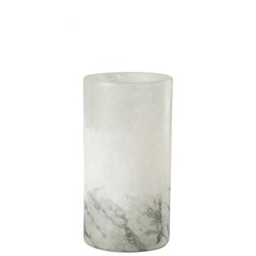Vaas scavo cilinder glas grijs medium