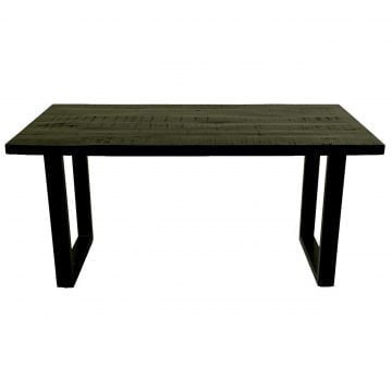 Eettafel Geraldton - 160x90x77cm - zwart mangohout