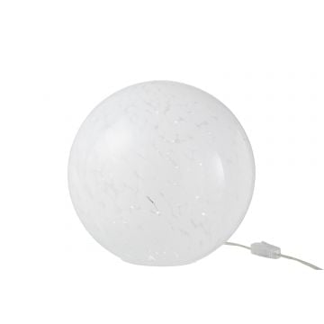 Lamp dany vlekken rond glas wit large