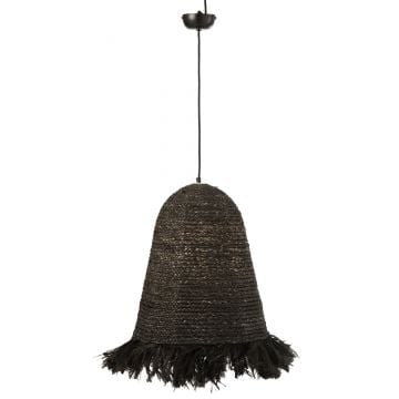 Hanglamp ozie bananen vezels zwart