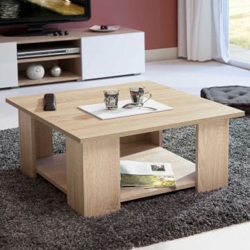 Salontafel Square 67x67 - eik