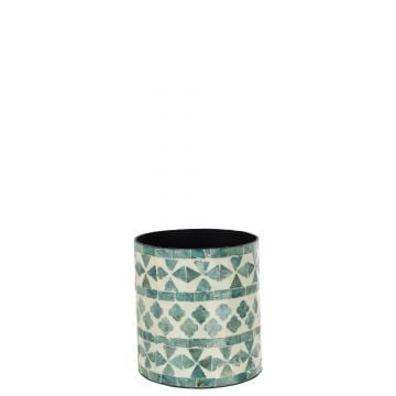 Bloempot parel azur