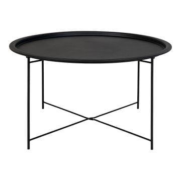Moderne Zwart Stalen Salontafel Ø75x43cm
