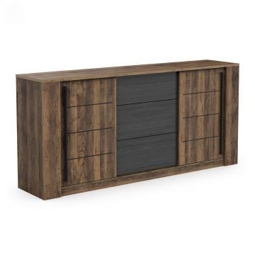 Dressoir Monaco | 206 x 44,9 x 94 cm | Bruin