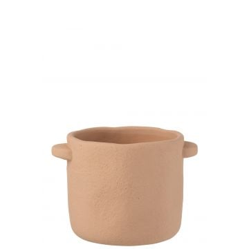Pot gustave cement licht bruin large