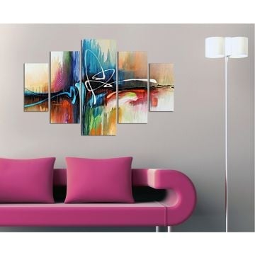 Miracle 5-delige MDF schilderijenset | 100% MDF | Veelkleurig