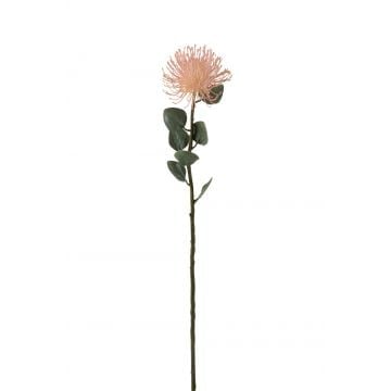 Bloem speldenkussen plastiek roze