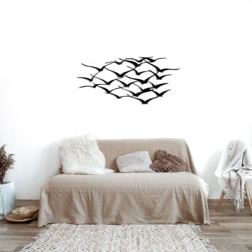 Wallity Decoratieve Metalen Wandaccessoire | 100% Metaal | 1 Dikte | Zwart