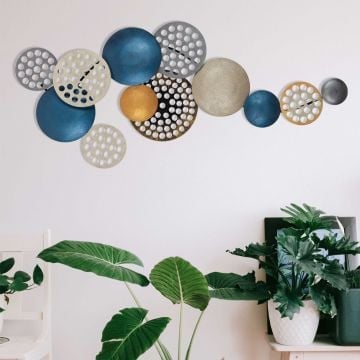 Wallity Decoratieve Metalen Wandaccessoire - 100% Metaal (0 Dikte) - Veelkleurig