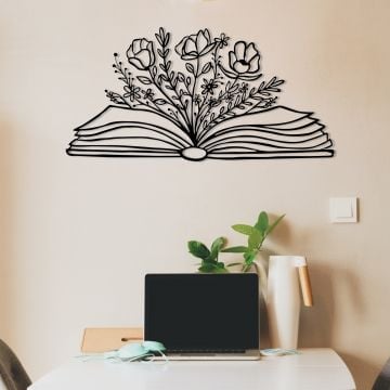 Wallity - Stijlvolle metalen wandaccessoire | 100% metaal | Zwart
